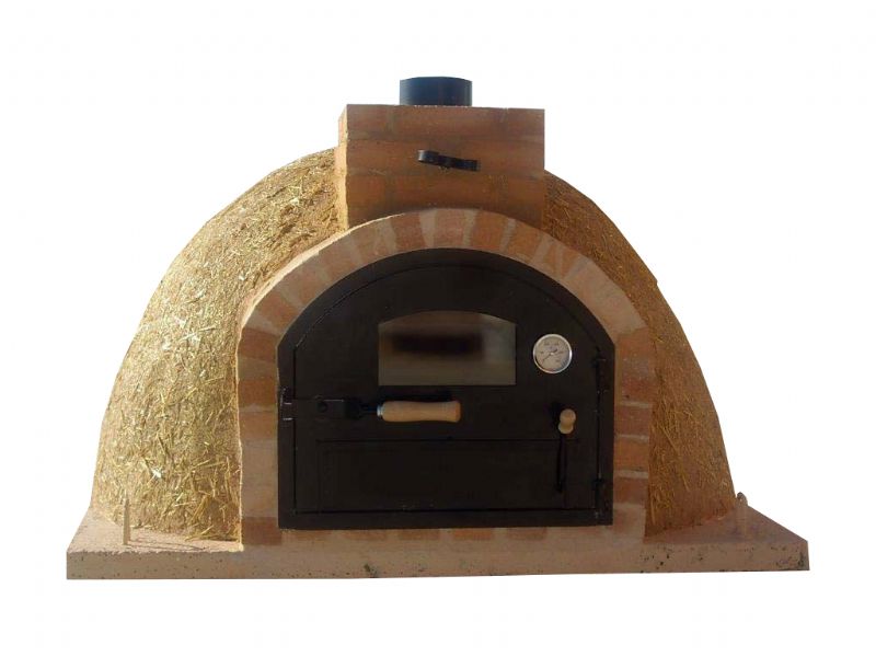 HORNO DE LEÑA ACABADO BARRO CON PAJA