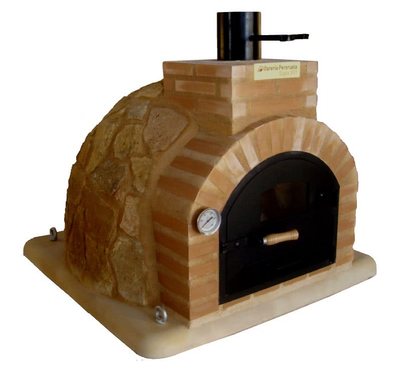 HORNO MONTADO EN PIEDRA MEDITERRANEA MARRON