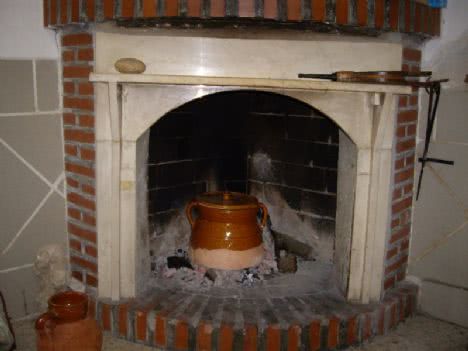 olla tradicional en la lumbre