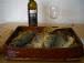 asadera rectangular con pescado