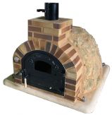 HORNO MONTADO EN PIEDRA IBERICA CON EMBOCADURA CUERO TOSTADO