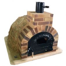 HORNO MONTADO EN PIEDRA IBERICA CON EMBOCADURA CUERO TOSTADO
