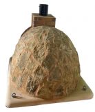 HORNO MONTADO EN PIEDRA IBERICA CON EMBOCADURA CUERO TOSTADO