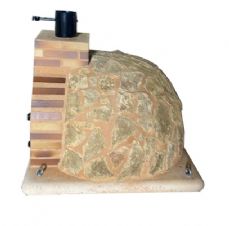 HORNO MONTADO EN PIEDRA IBERICA CON EMBOCADURA CUERO TOSTADO
