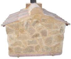 HORNO MONTADO EN ESTRUCTURA DE CASETA CON PIEDRA