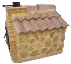 HORNO MONTADO EN ESTRUCTURA DE CASETA CON PIEDRA