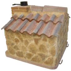 HORNO MONTADO EN ESTRUCTURA DE CASETA CON PIEDRA