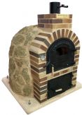 HORNO CON HORNILLA PIEDRA MEDITERRANEA EMBOCADURA CUERO TOSTADO