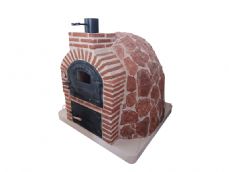 HORNO CON HORNILLA EMBOCADURA LADRILLO MUDEJAR ACABADO EN PIEDRA ROJA HISPANA