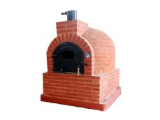 HORNO CON HORNILLA CUADRADA CARGA LATERAL EMBOCADURA LADRILLO MUDEJAR ACABADO EN LADRILLO MUDEJAR