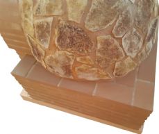 Horno con Hornilla Cuadrada Piedra Mediterranea