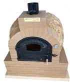 HORNO CON HORNILLA CUADRADA CARGA LATERAL EN PIEDRA MEDITERRANEA