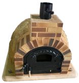 HORNO MONTADO EN PIEDRA IBERICA CON EMBOCADURA CUERO TOSTADO