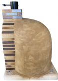 HORNO CON HORNILLA TERRACOTA EMBOCADURA CUERO TOSTADO