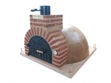 HORNO DE LEÑA EMBOCADURA LADRILLO MUDEJAR ACABADO EN TERRACOTA PULIDO