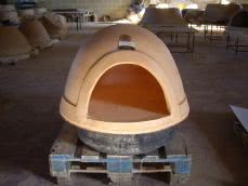 HORNO  ARTESANO DE BARRO TIPICO DE PERERUELA BOCA REDONDEADA